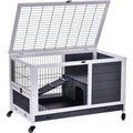 Indoor Rabbit Hutch with Lift Top Pawhut