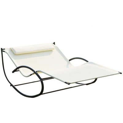 Two Person Rocking Sun Lounger Outsunny