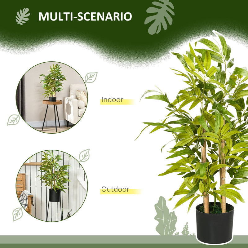 Artificial Bamboo Tree in Pot, Green