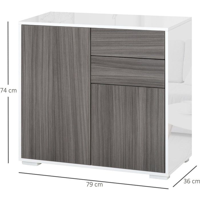 Modern Storage Cabinet For Living Room, L79 x W36 x H74cm