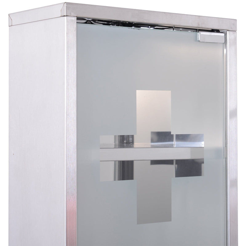 Wall Mounted Medicine Cabinet, Stainless Steel, Lockable