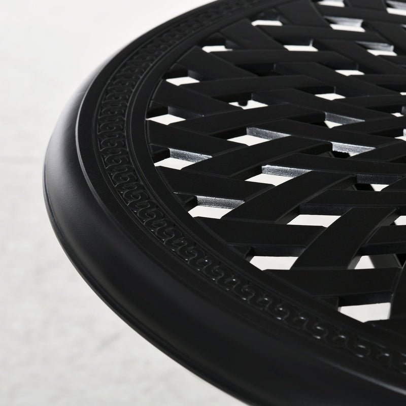 Round Garden Table with Parasol Hole