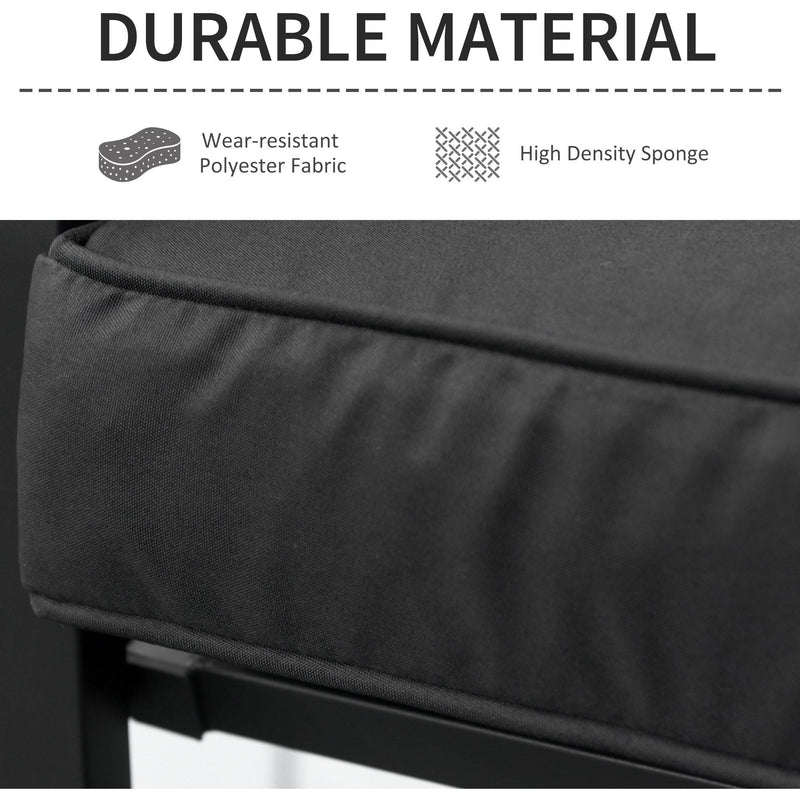 2-Seater Bench Cushion, 120x50x8cm, Indoor/Outdoor