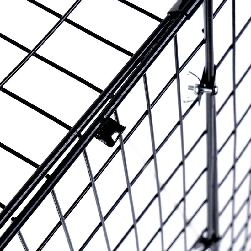 Extendable Fire Guard Screen, Black, W81.5 - 160x D44x H68cm