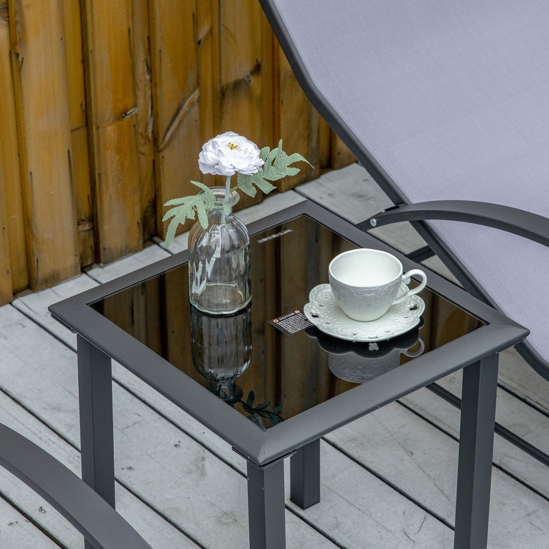 3-Piece Sun Loungers With Table