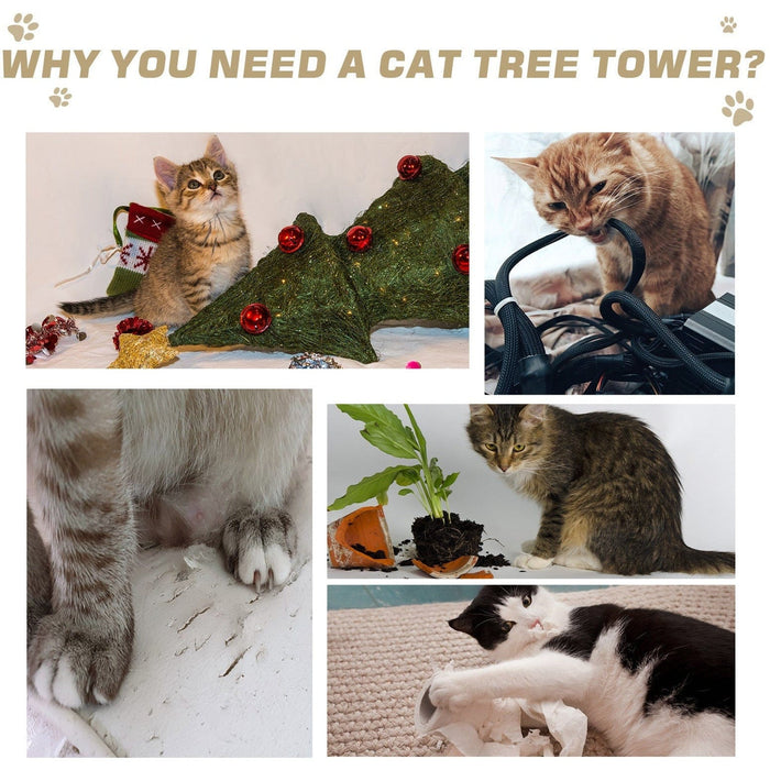 Cat Tree, Scratching Post, Climbing Tower, Activity Centre