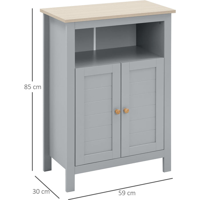 Grey Freestanding Bathroom Cabinet