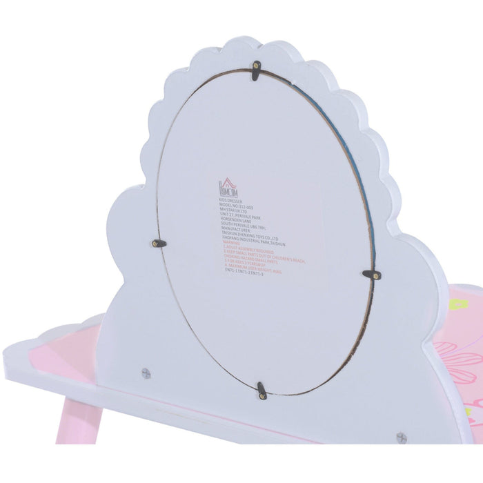 Childrens Dressing Table With Mirror, Fairy Theme