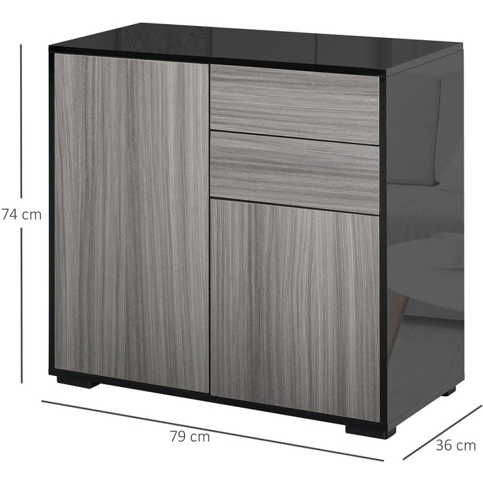 Modern Storage Cabinet For Living Room, L79 x W36 x H74cm