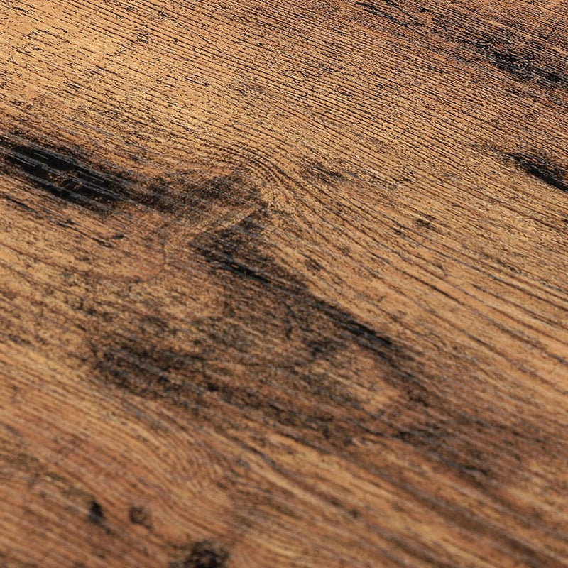 Vasagle Industrial Shoe Bench - Features a black steel frame and rustic brown wooden top, which can be used as a seat. There are two open shelves for storing pairs of shoes