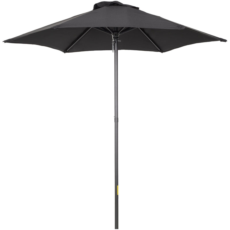 2m Patio Parasol - Outdoor Sun Shade, 6 Ribs Outsunny