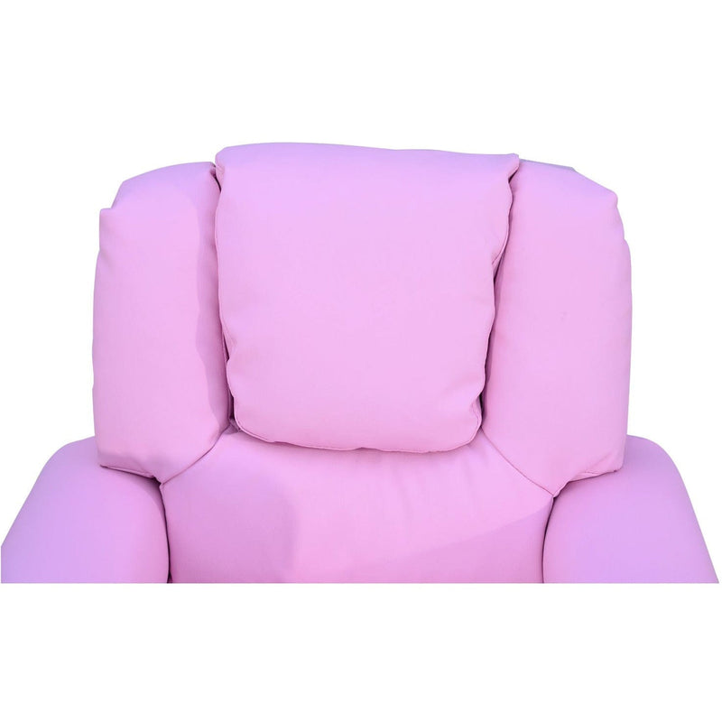 Childs Recliner Chair with Cup Holder - Pink