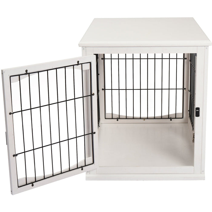 3-Door Small Indoor Pet Cage, White