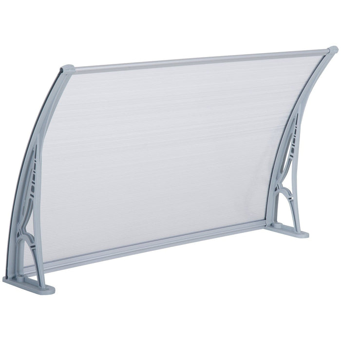 Door Awning Canopy, Front Back Porch Shade, 140x70cm, Clear
