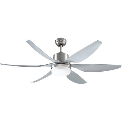 6-Blade Indoor Ceiling Fan with Light, Reversible, Remote Homcom