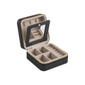 Small Travel Jewellery Case, Black Leather by Songmics Songmics