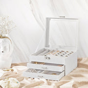 Songmics White Jewellery Box With Drawers Songmics