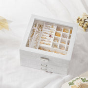 Songmics White Jewellery Box With Drawers Songmics