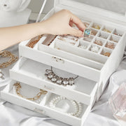 Songmics White Jewellery Box With Drawers Songmics