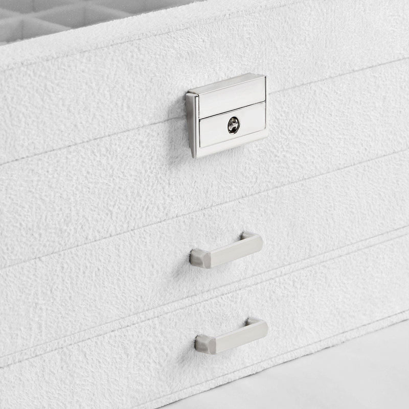 Songmics White Jewellery Box With Drawers Songmics