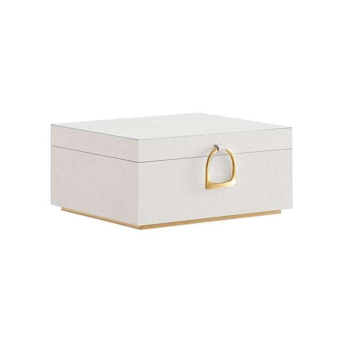 Small Jewellery Boxes With Handle, White