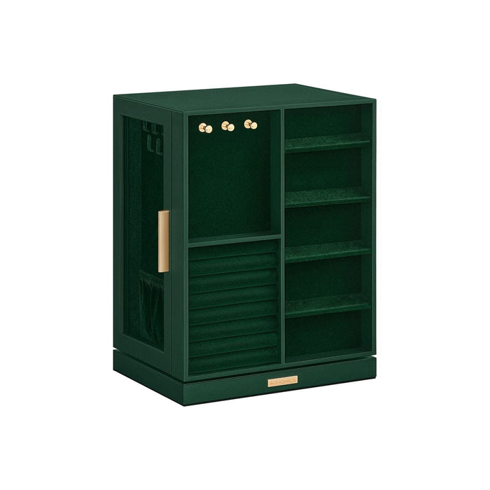 Songmics Rotating Jewellery Organiser, Forest Green