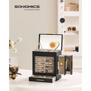 Dressing Table Jewellery Organiser, Black Songmics