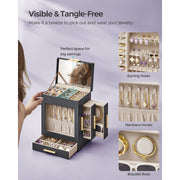 Dressing Table Jewellery Organiser, Grey Songmics