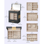 Dressing Table Jewellery Organiser, Grey Songmics