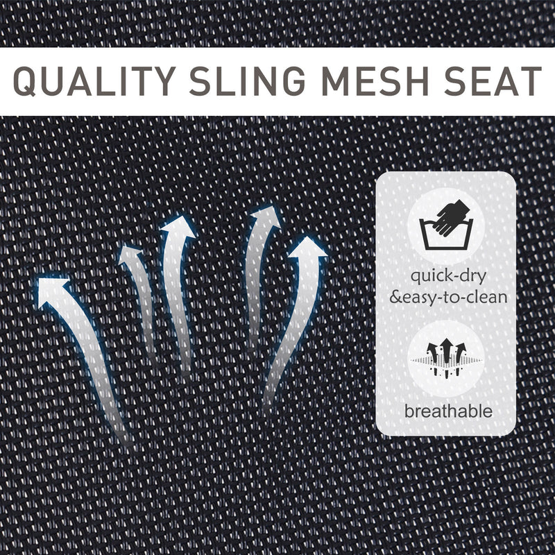 Grey Orbital Rocking Zero Gravity Chair Outsunny