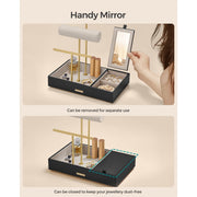 Songmics Dressing Table Jewellery Organiser Black Gold Songmics