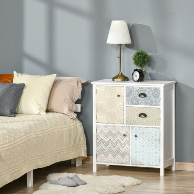 Shabby Chic Drawer Table, Storage Chest, Entryway/Living Room Homcom