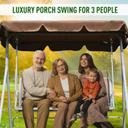 3 Seater Swing Chair Outsunny