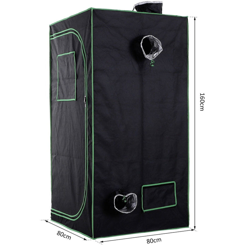 Hydroponic Plant Grow Tent, Window, L60xW60xH140 cm