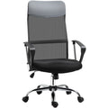 Adjustable Black Mesh Ergonomic Office Chair Homcom