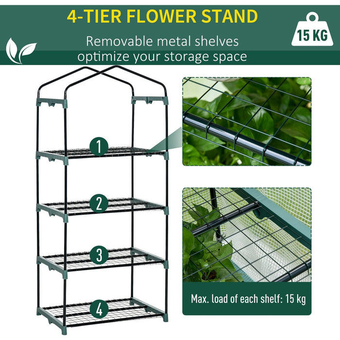 Mini Greenhouse - Plants & Veggies - 160x70x50 cm - White