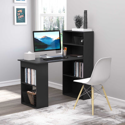120cm Modern Computer Desk with Shelves Homcom