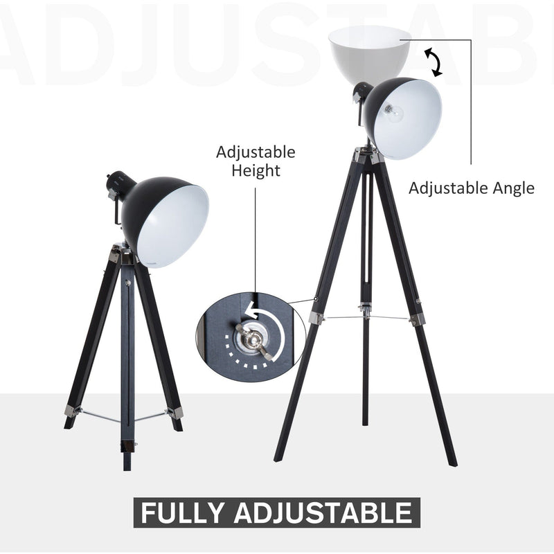 Industrial Tripod Floor Lamp