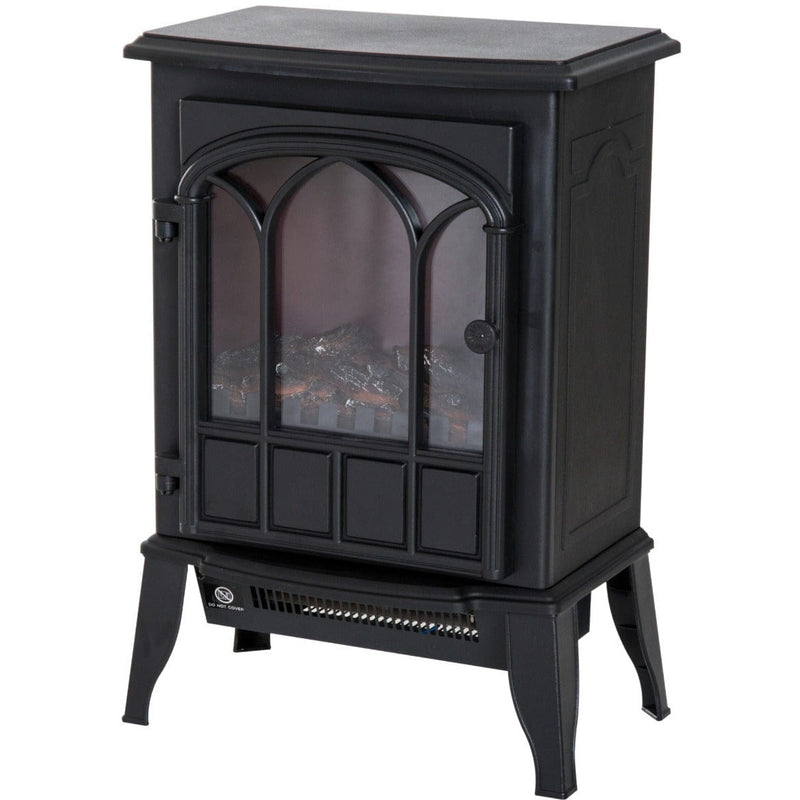 Freestanding Electric Fireplace Heater, 1000W/2000W