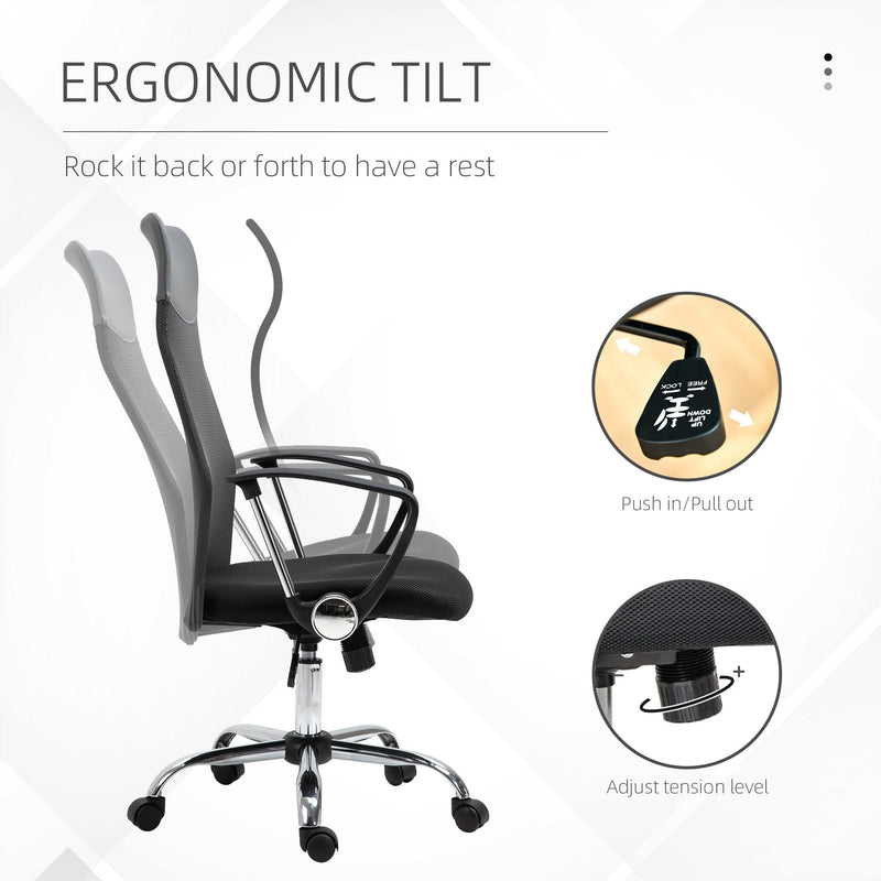 Adjustable Black Mesh Ergonomic Office Chair