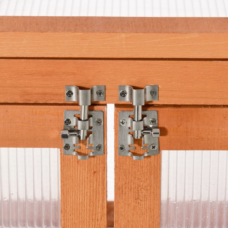 Small Wooden Greenhouse, Cold Frame, 3-Tier, 58 x 44 x 78cm