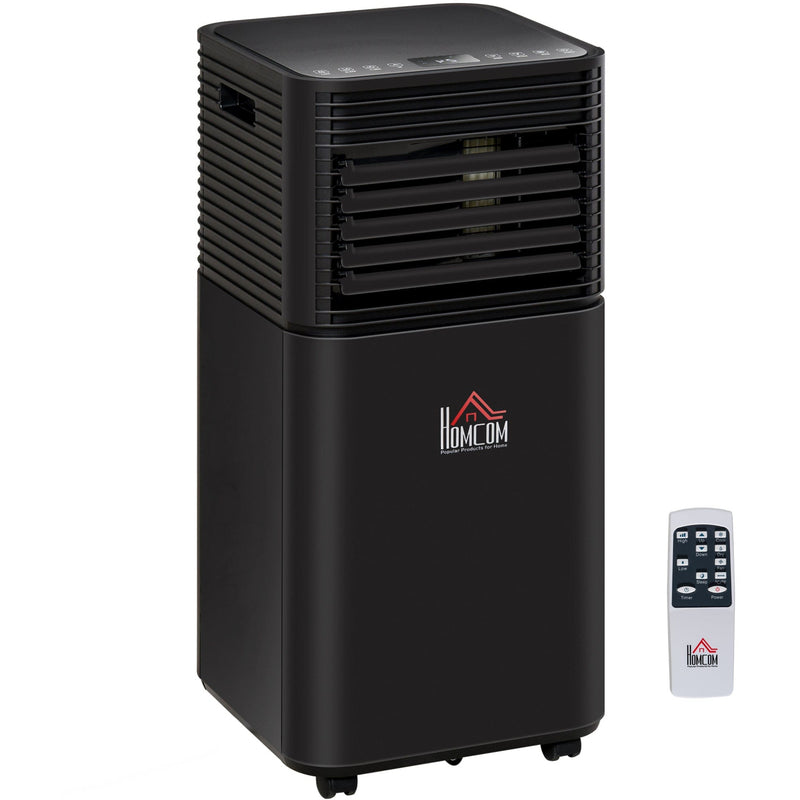7000BTU 4-In-1 Portable AC w/ Remote LED Timer, Black Homcom
