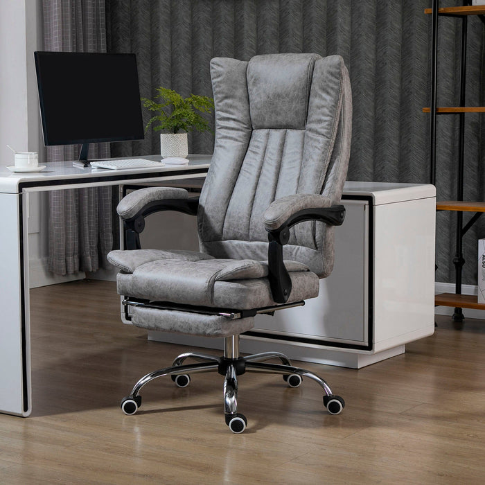 Reclining Executive Desk Chair, Grey