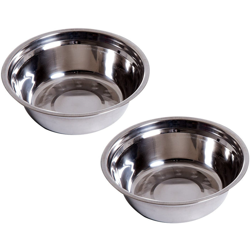 Stainless Steel Pet Feeder, 58.4x30.5x25.4cm