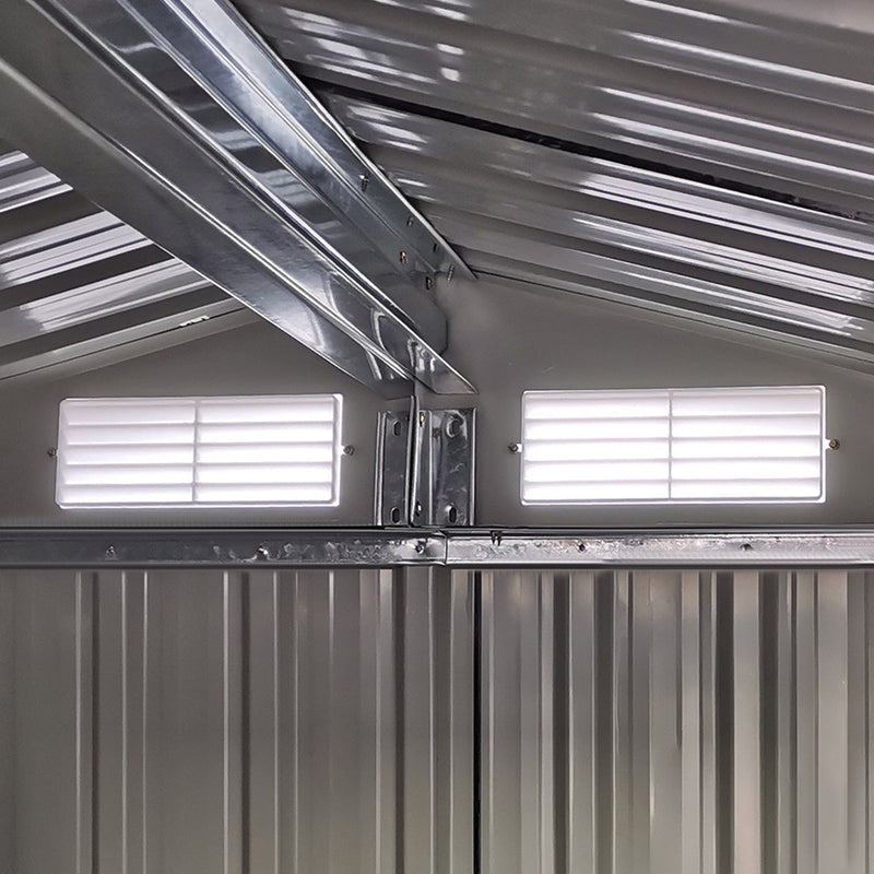 5x4 Metal Garden Shed, Grey