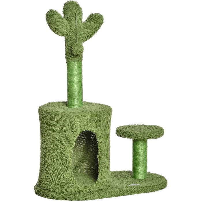 Cactus Cat Scratching Post, Condo Perch, Dangling Ball