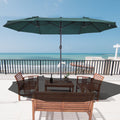 4.6m Large Garden Parasol, Double Sided, No Base Outsunny