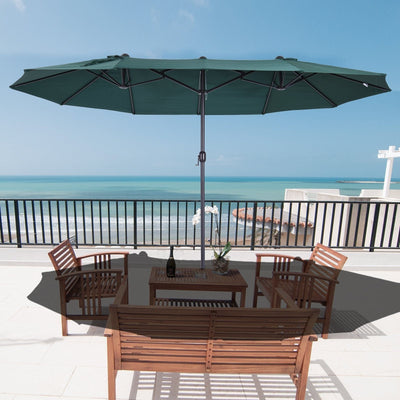 4.6m Large Garden Parasol, Double Sided, No Base Outsunny