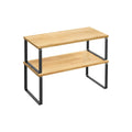 Set of 2 Cupboard Organiser Shelves Songmics