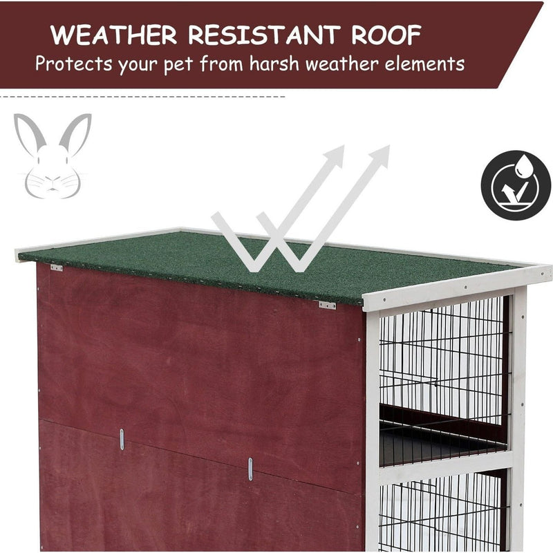 Large Wooden Rabbit Hutch